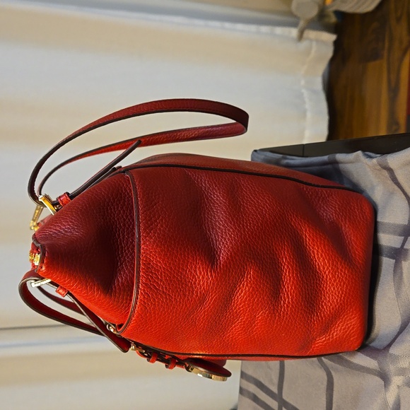 Michael Kors Joan Slouchy Shoulder Bag, Red - Picture 3 of 14